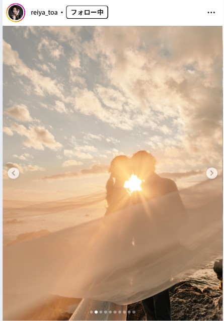 十碧れいやのインスタグラムから