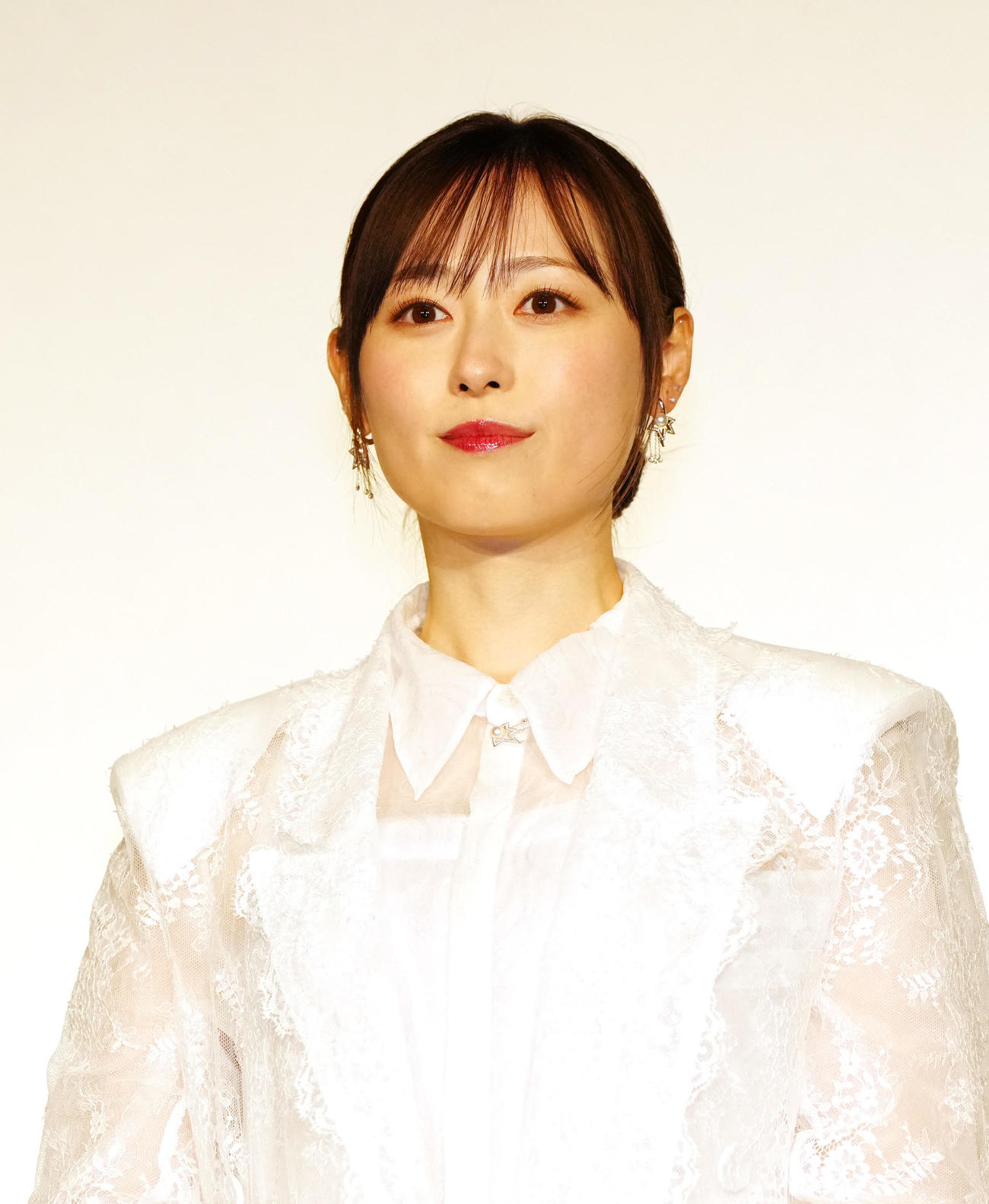 映画「楓」公開記念舞台あいさつに臨む福原遥（撮影・江口和貴）