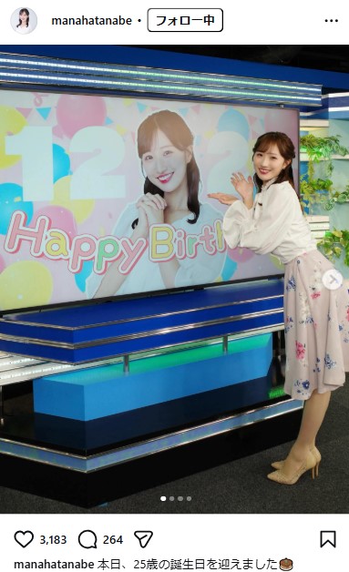 田辺真南葉のインスタグラムから