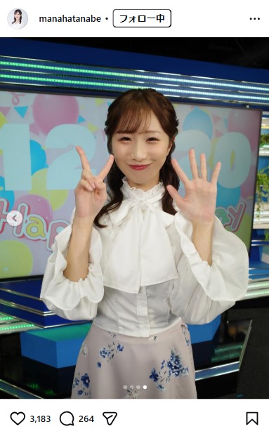 田辺真南葉のインスタグラムから