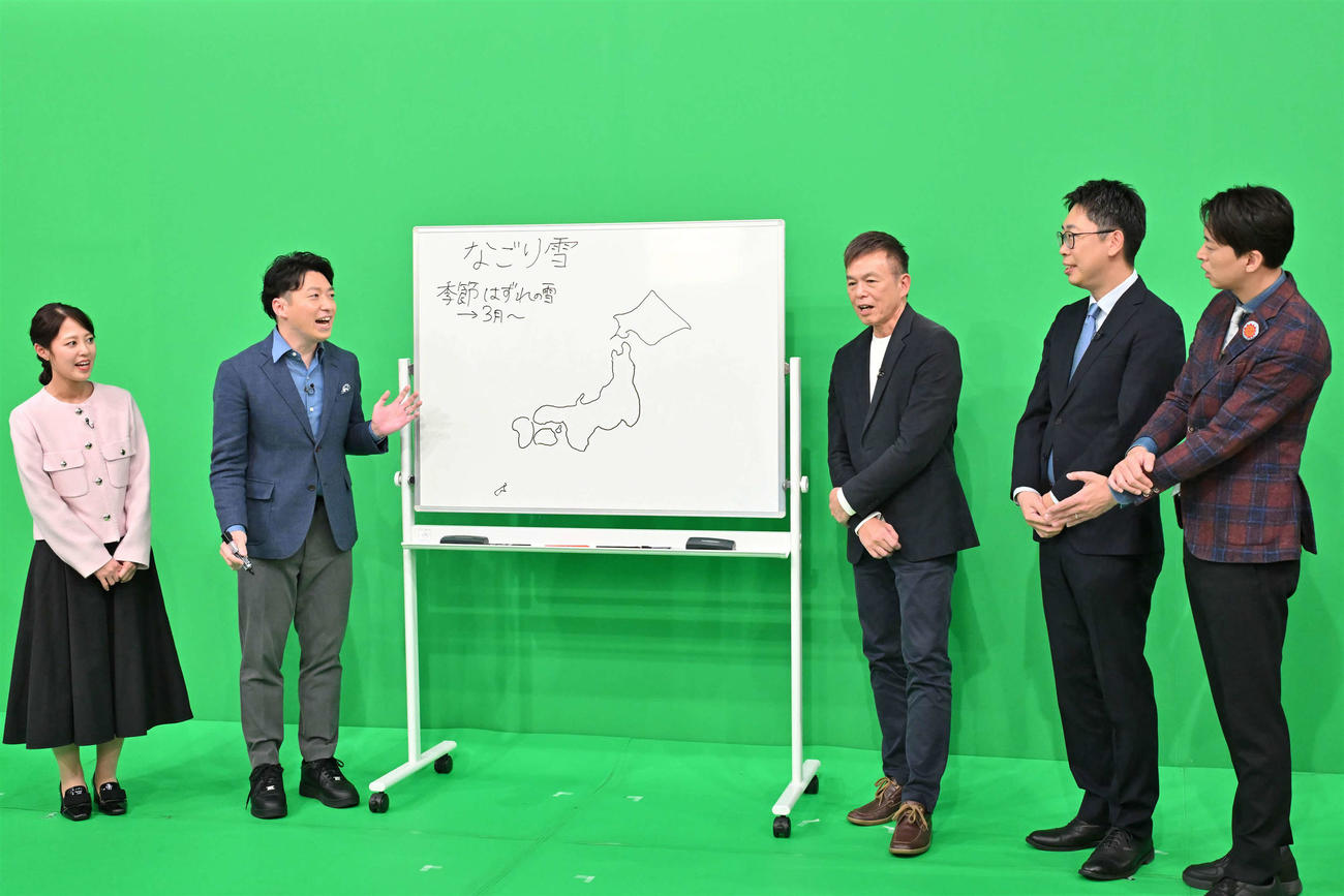 大みそかの生放送特番に出演する、左から、林保捺美氏、前田智宏氏、正木明氏、片平敦氏、蓬莱大介氏（C）MBS
