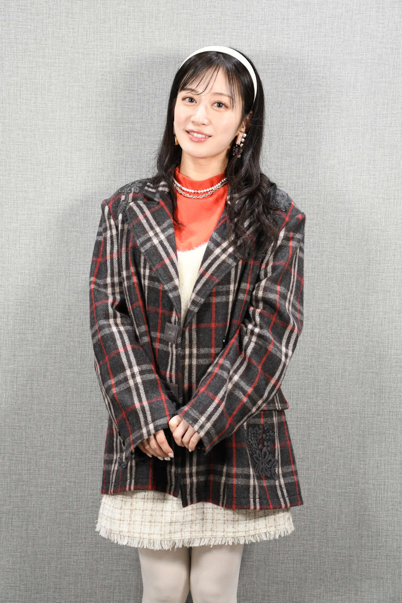 舞台「私立探偵濱マイク－罠－THE TRAP」に出演するNMB48川上千尋（撮影・阪口孝志）