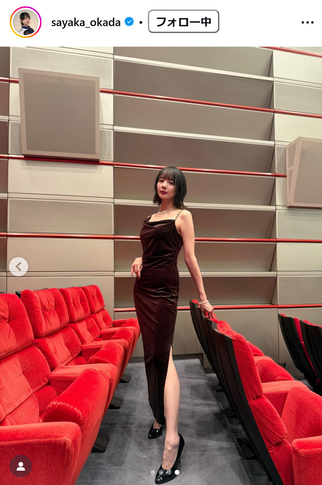 岡田紗佳のインスタグラムから