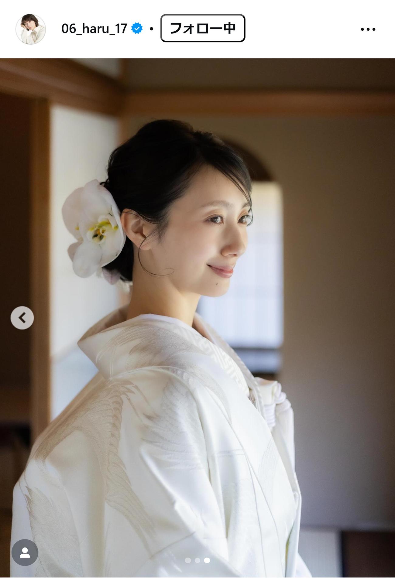 波瑠のインスタグラムから