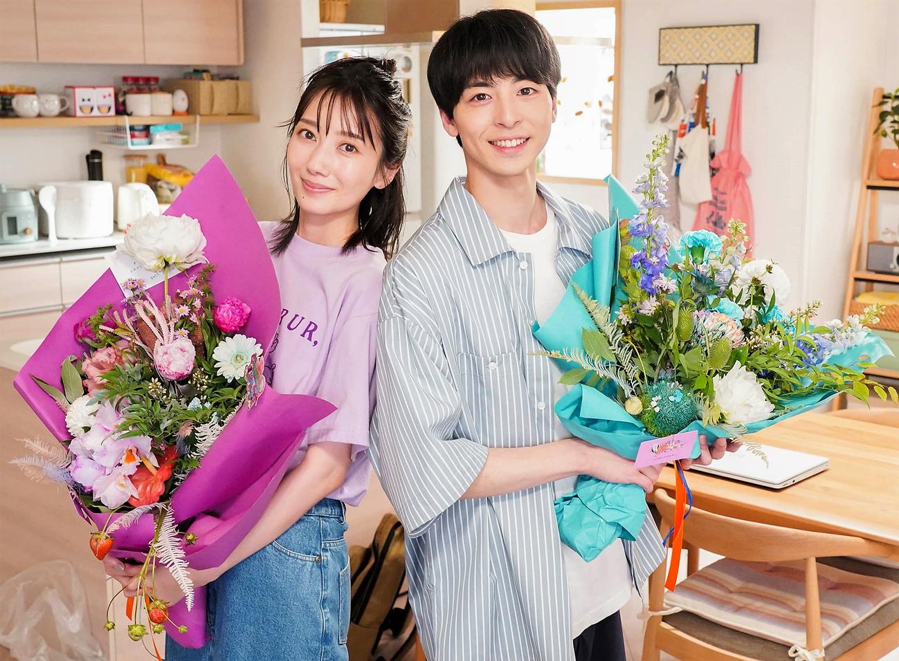 「わたしのお嫁くん」に出演する波瑠、高杉真宙（C）フジテレビ