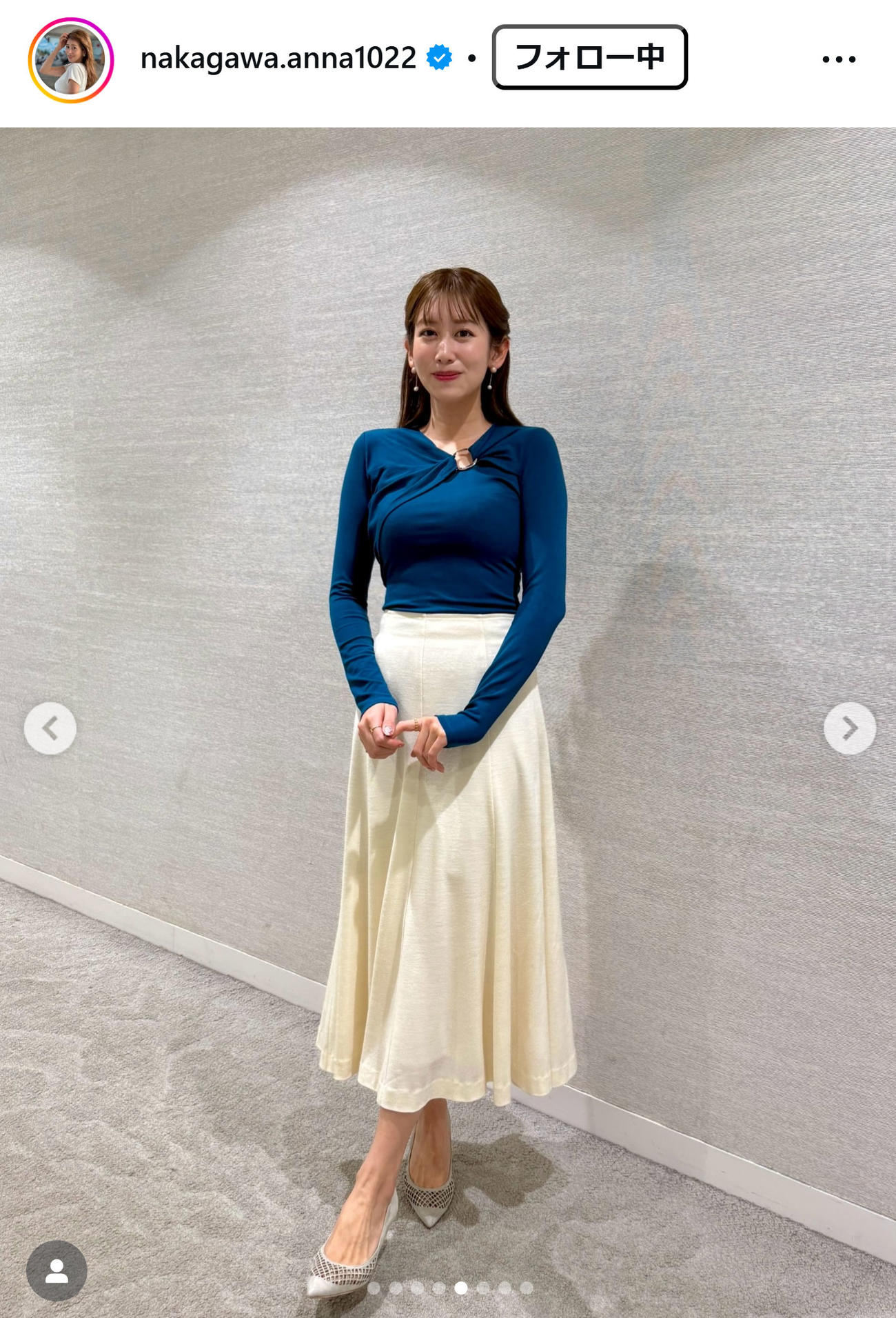 中川安奈のインスタグラムから