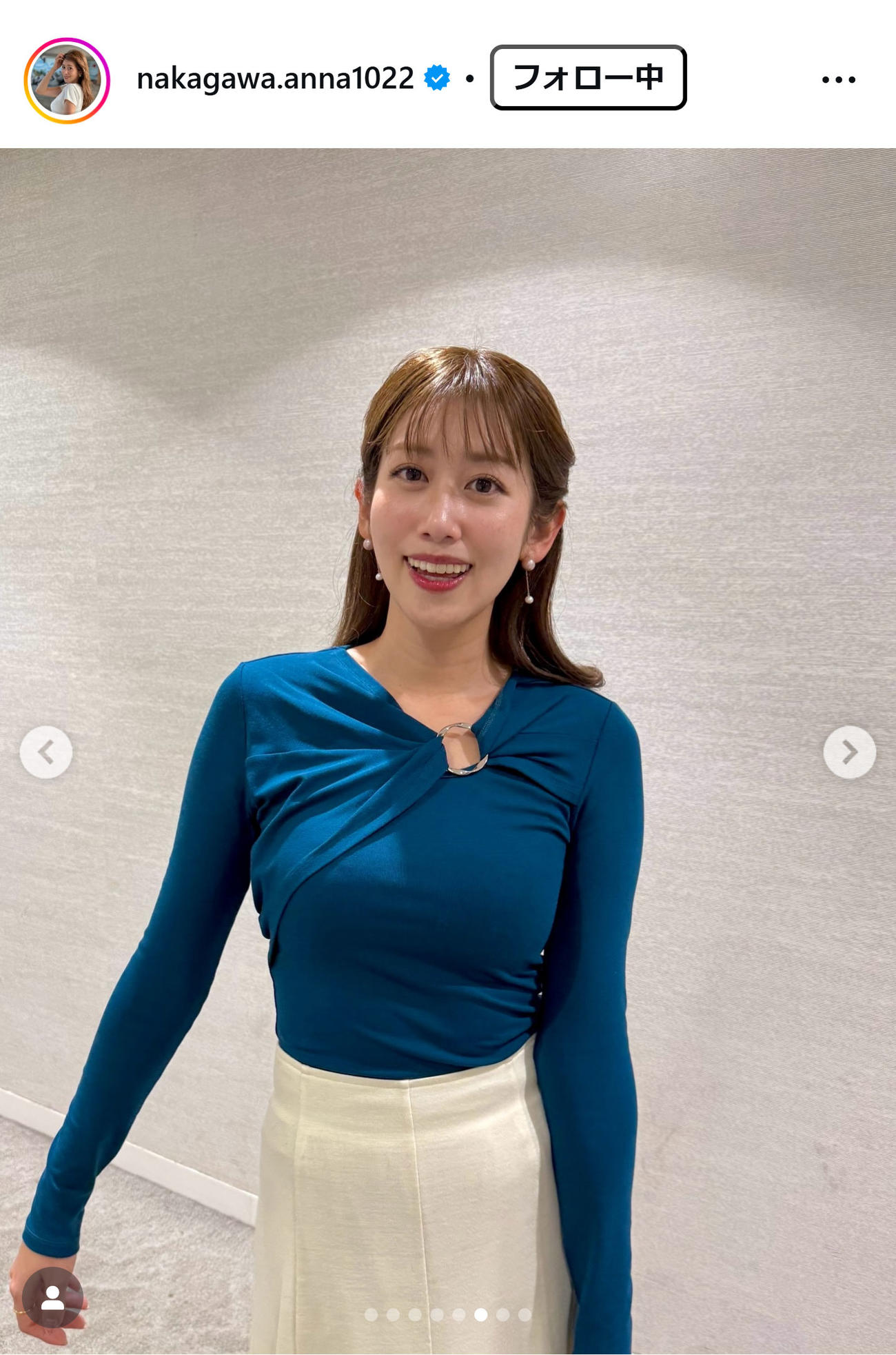 中川安奈のインスタグラムから