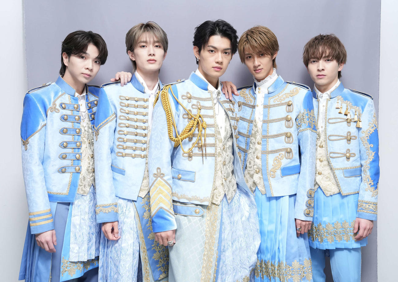 M！LK。（左から）塩崎太智、山中柔太朗、佐野勇斗、曽野舜太、吉田仁人（2024年3月撮影）