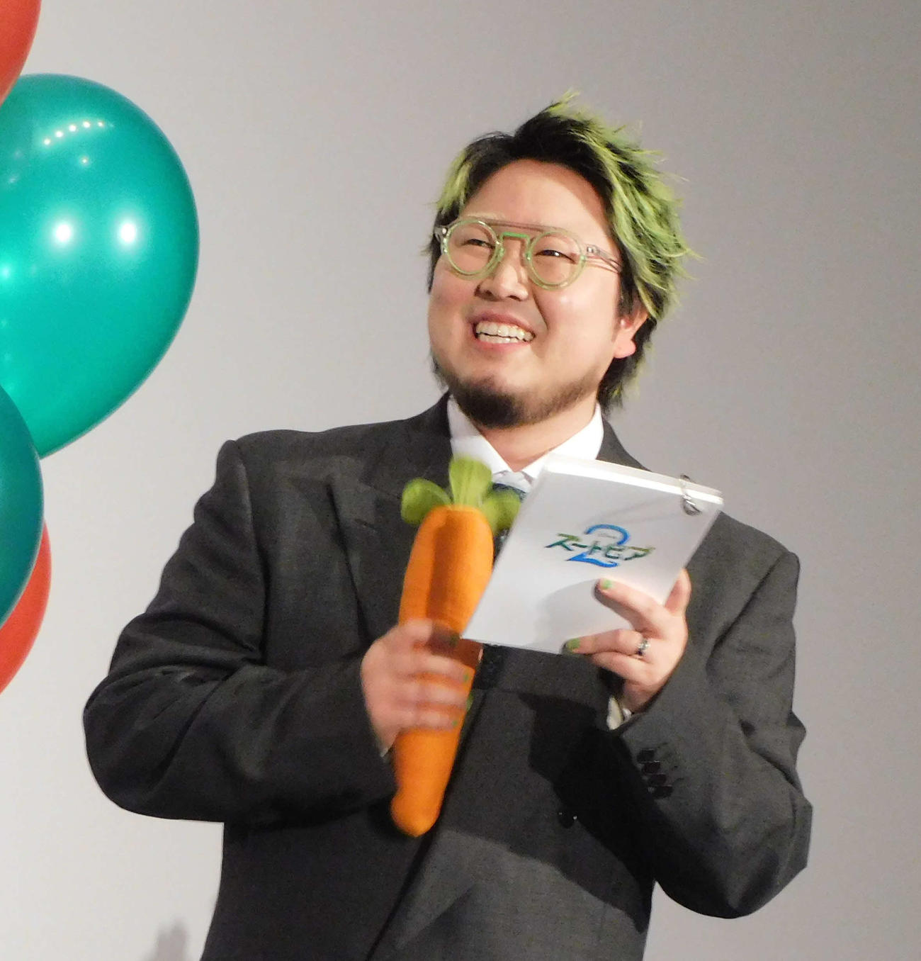 「ズートピア2」大ヒット御礼舞台あいさつに登壇したこっちのけんと（撮影・寺本吏輝）
