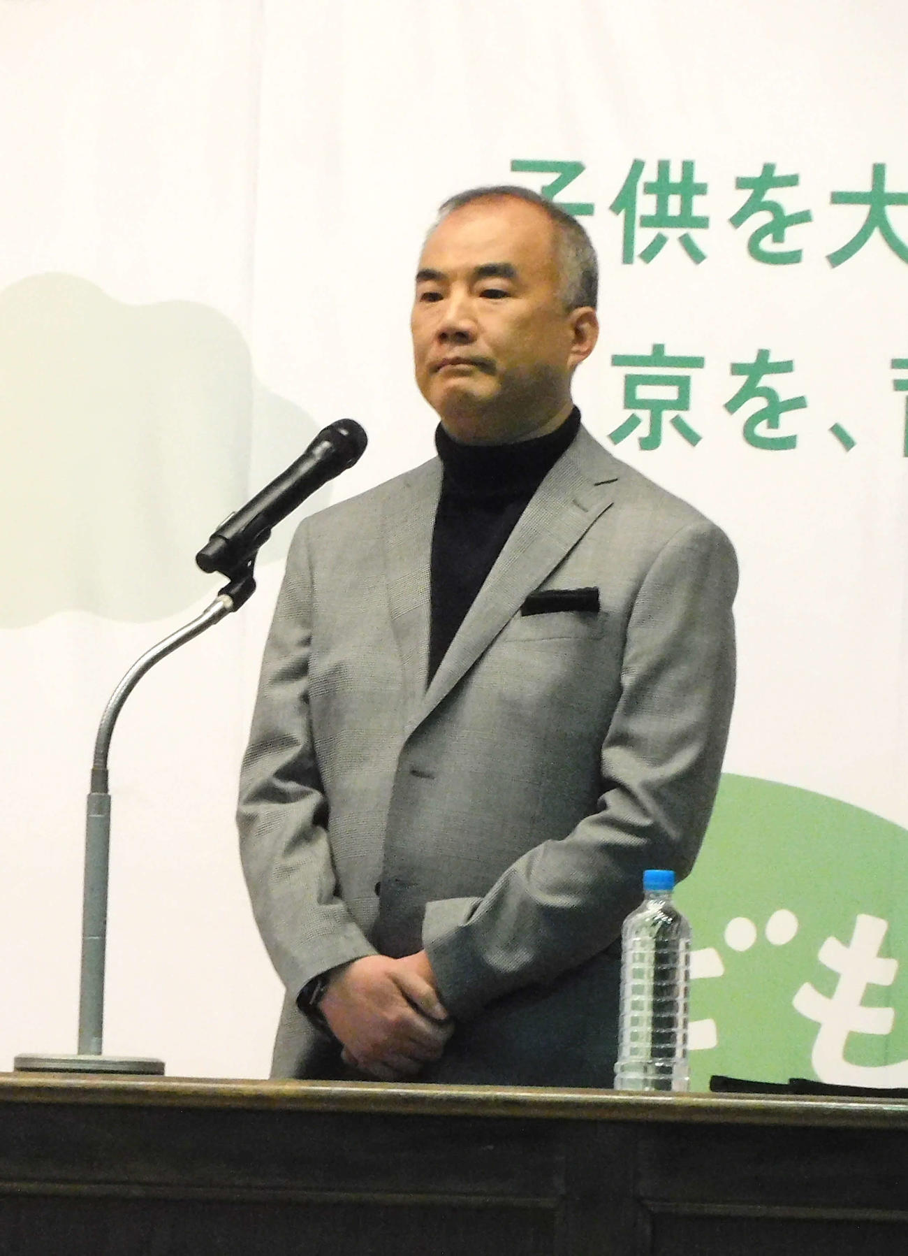 都立駒場高校で特別授業を行った、元宇宙飛行士の野口聡一氏（撮影・寺本吏輝）