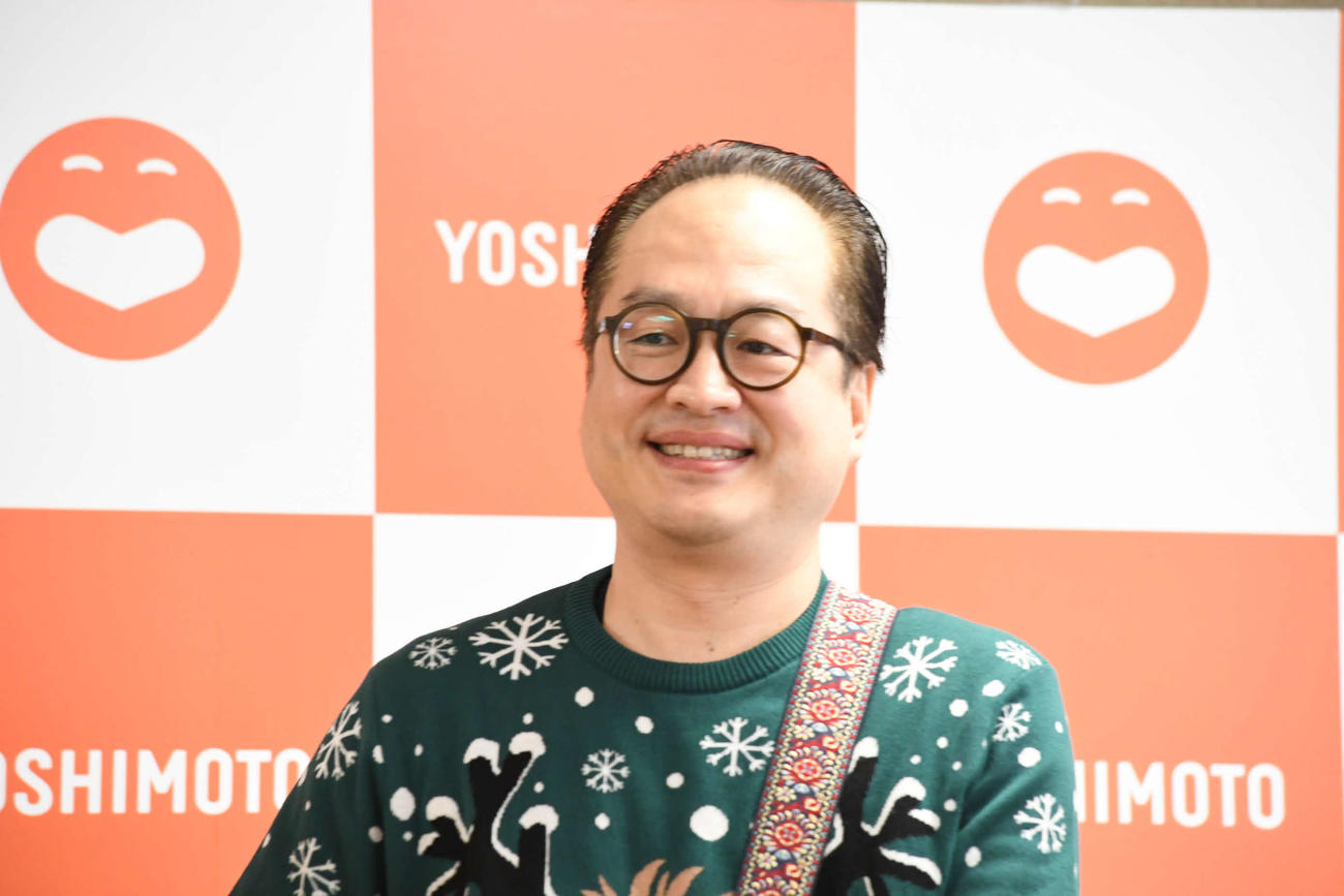 吉本新喜劇の松浦真也（撮影・阪口孝志）