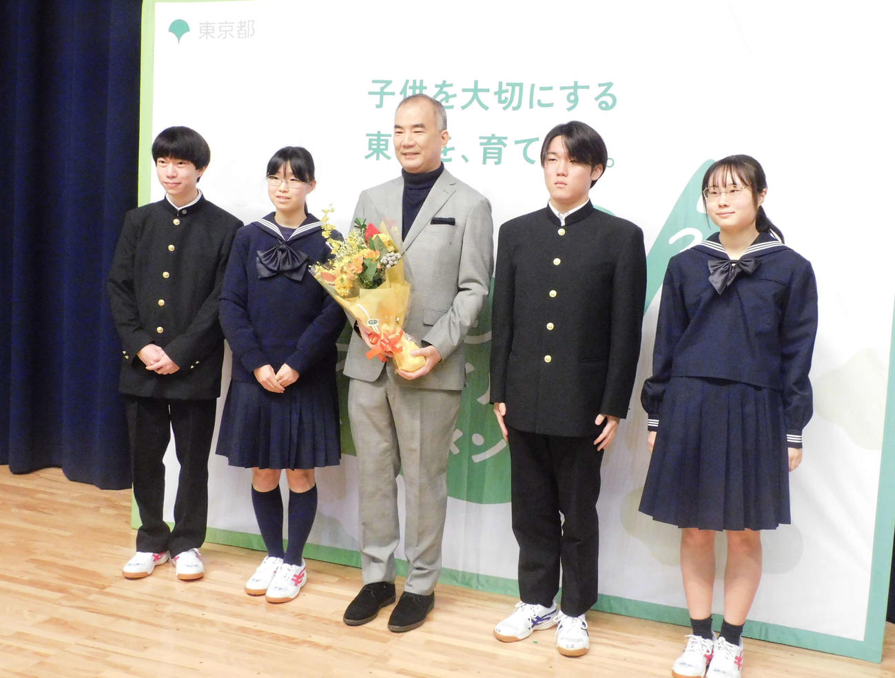 東京・都立駒場高校で特別授業を行った、元宇宙飛行士の野口聡一氏（撮影・寺本吏輝）