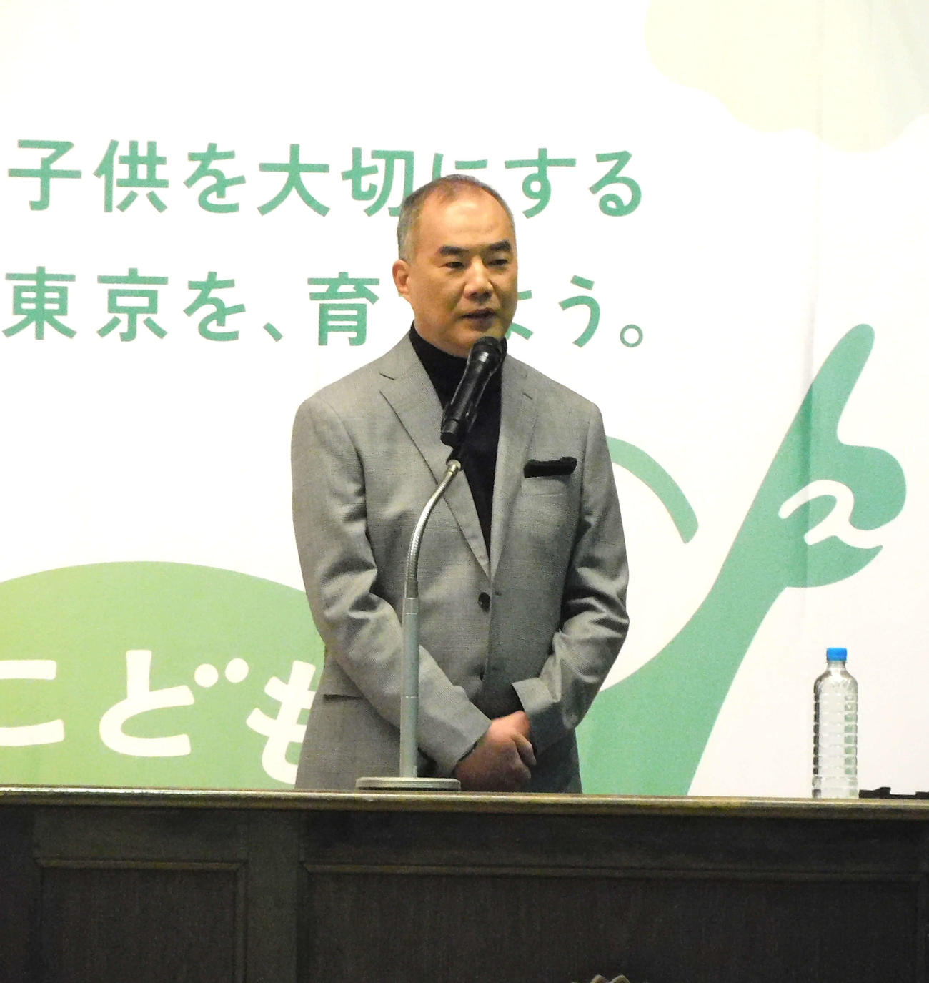 東京・都立駒場高校で特別授業を行った、元宇宙飛行士の野口聡一氏（撮影・寺本吏輝）