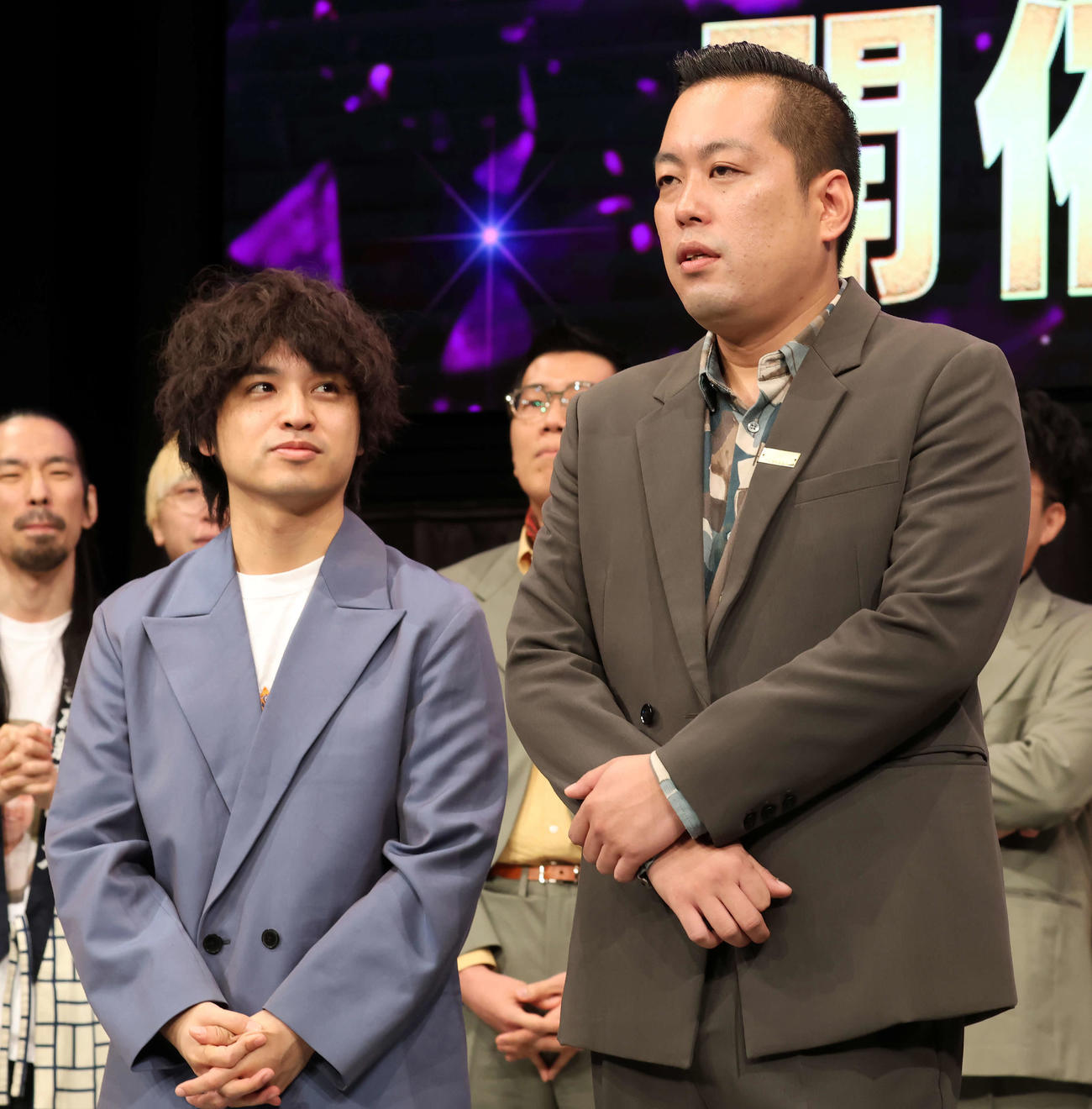 エバースの佐々木隆史（左）と町田和樹（2025年6月撮影）