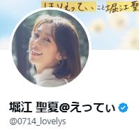 堀江聖夏のXから