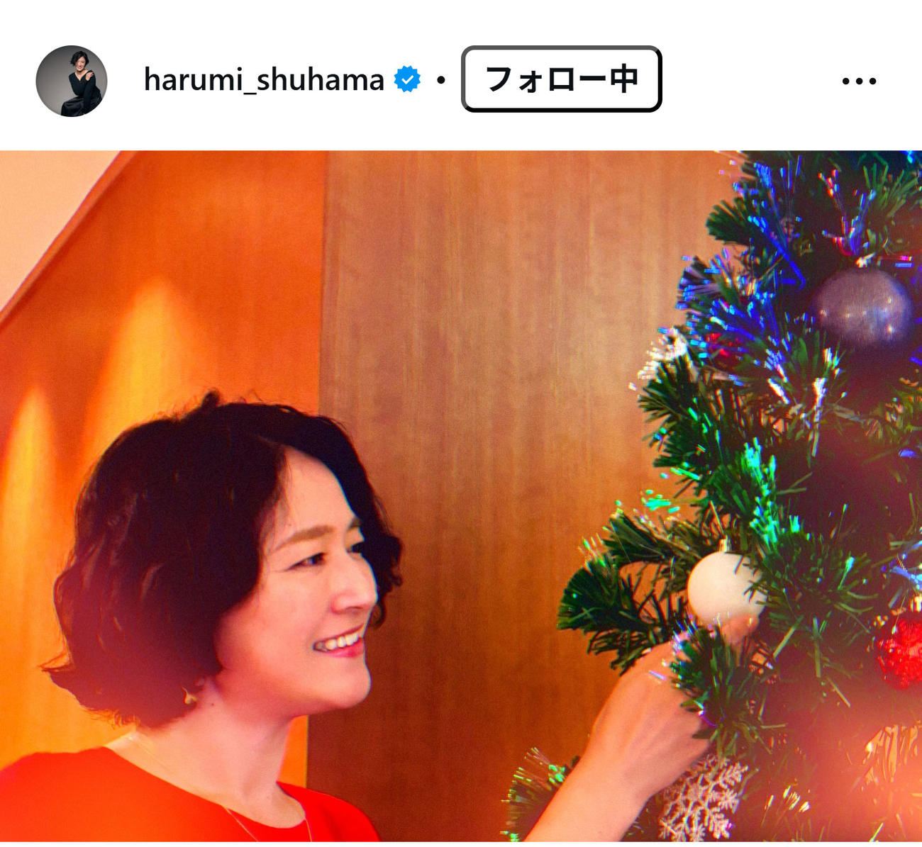 しゅはまはるみのインスタグラムから
