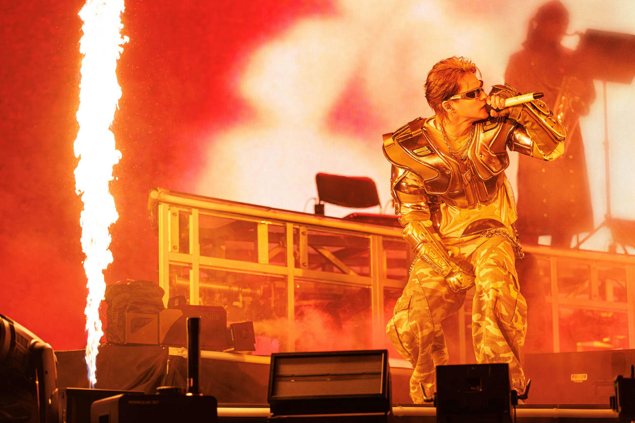 全国ライブツアー最終公演でパフォーマンスを披露するNumber＿iの平野紫耀（C）TOBE Co., Ltd.