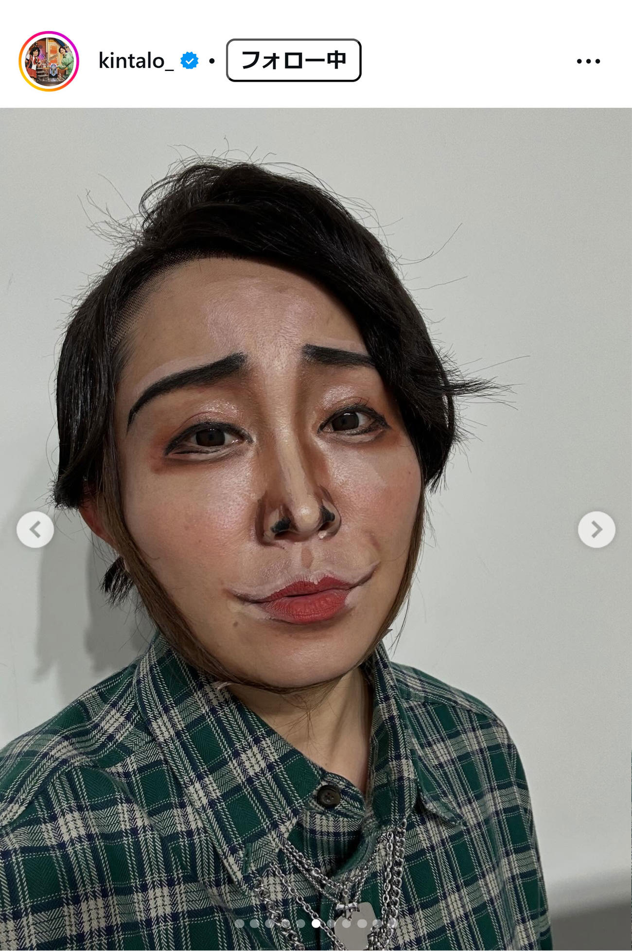 キンタロー。のインスタグラムから
