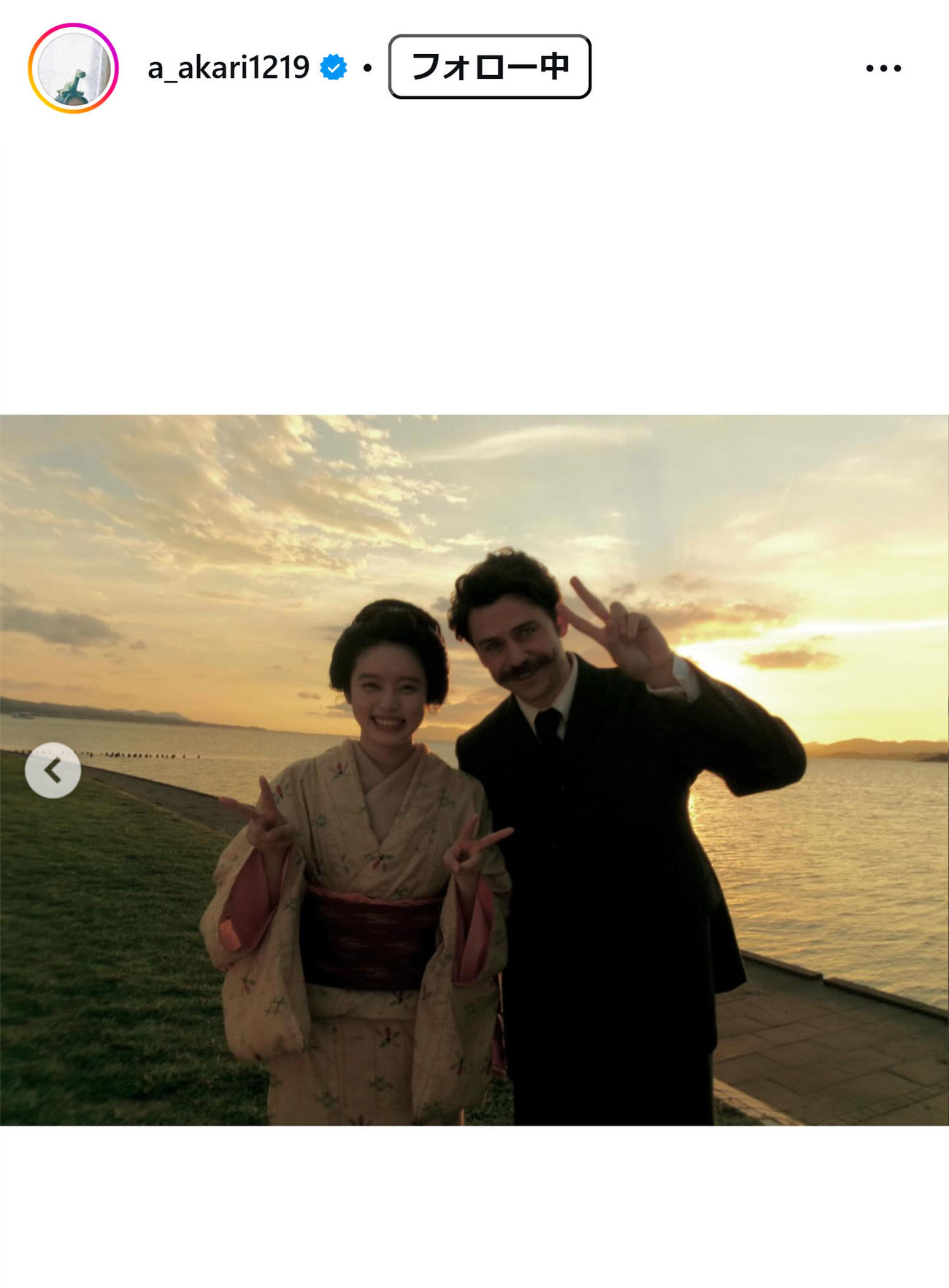 髙石あかりのインスタグラムから