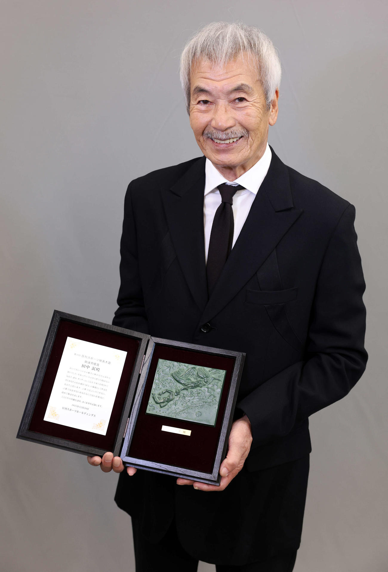 助演男優賞を受賞した田中泯（撮影・浅見桂子）