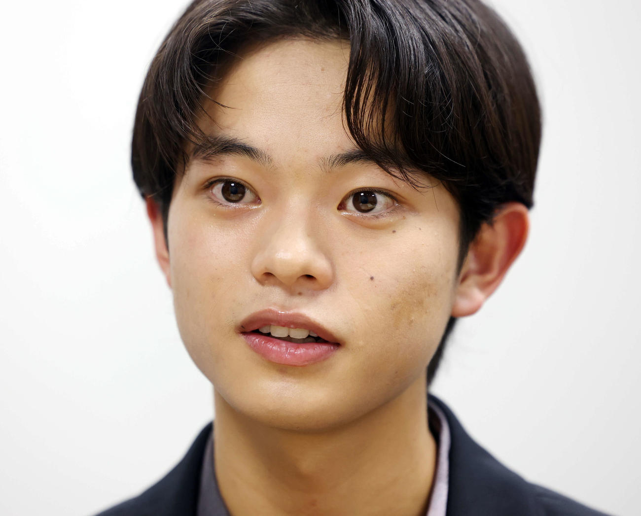 石原裕次郎新人賞を思いを語る黒川想矢（撮影・浅見桂子）