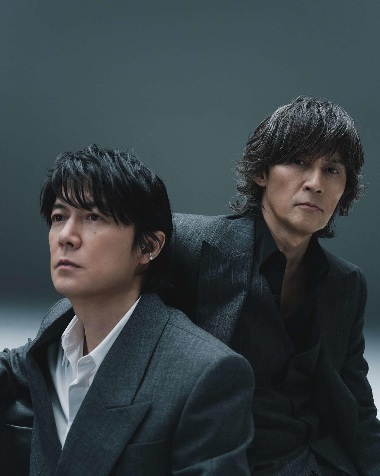 「映画ラストマン－FIRST LOVE－」の主題歌「木星feat．稲葉浩志」で夢のバディを実現をさせた福山雅治（左）と稲葉浩志