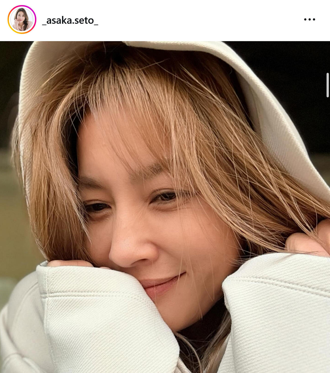 瀬戸朝香のインスタグラムから