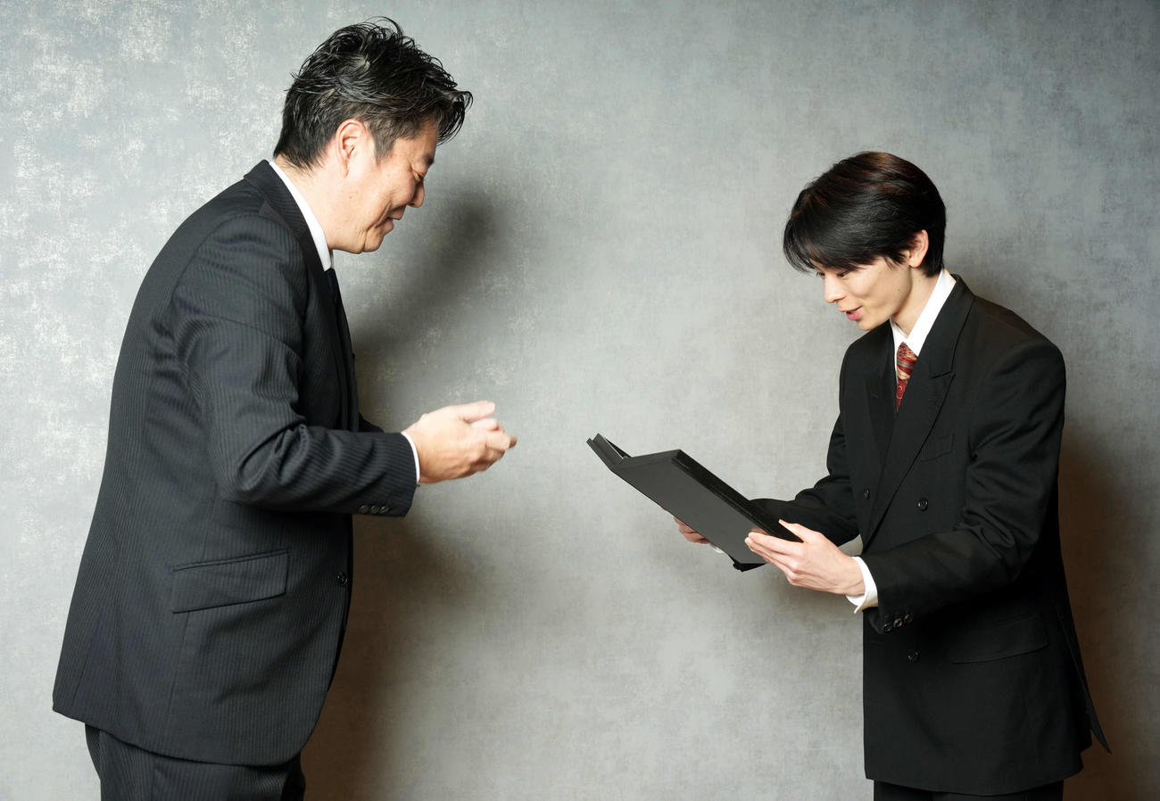 新人賞を受賞した林裕太（撮影・たえ見朱実）