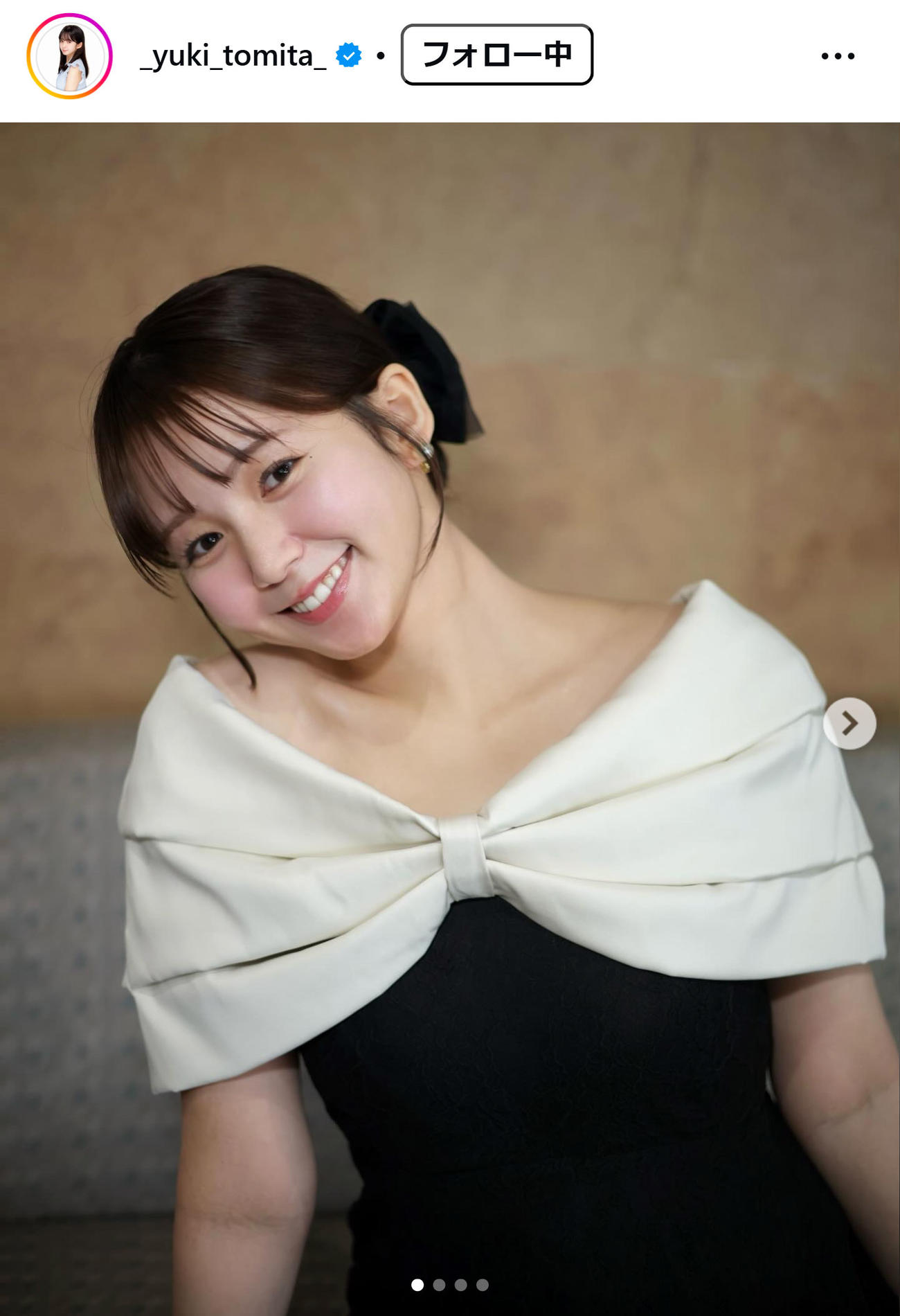 冨田有紀アナのインスタグラムから