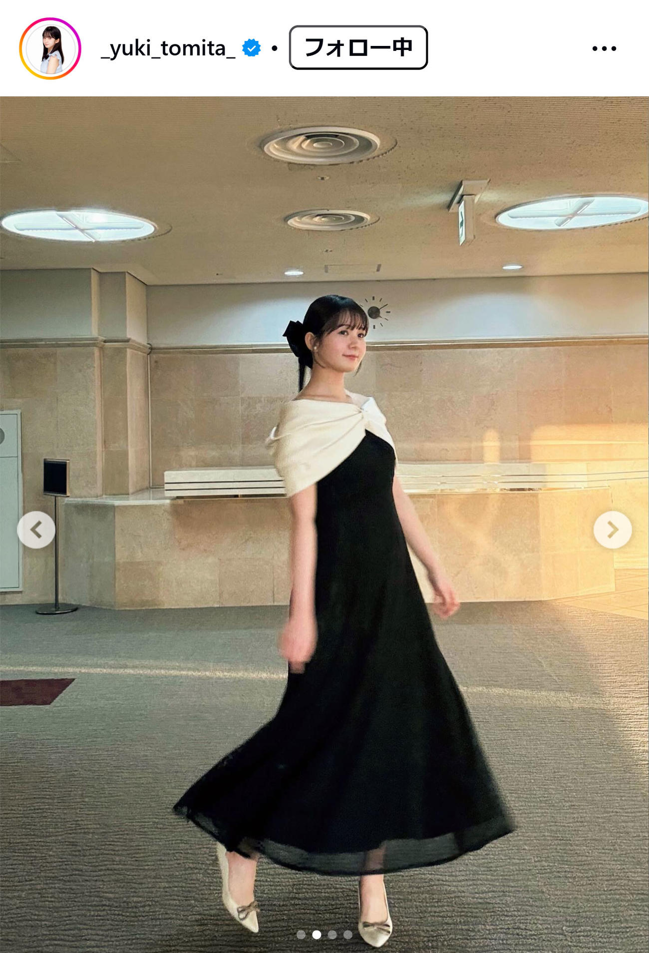 冨田有紀アナのインスタグラムから