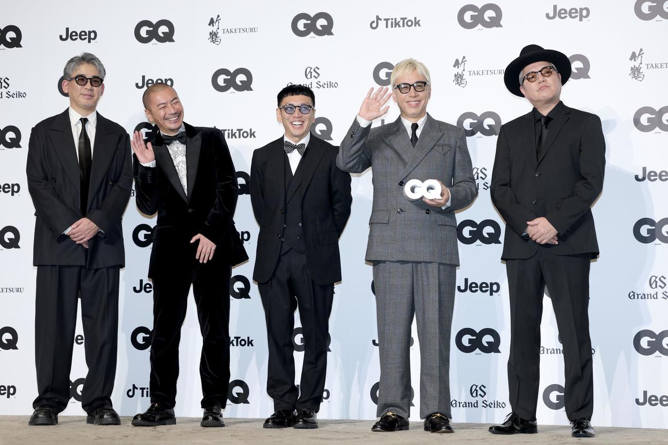 RIP SLYME。左からFUMIYA、SU、PES、ILMARI、RYO－Z（2025年12月撮影）