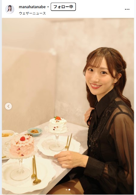 田辺真南葉のインスタグラムから