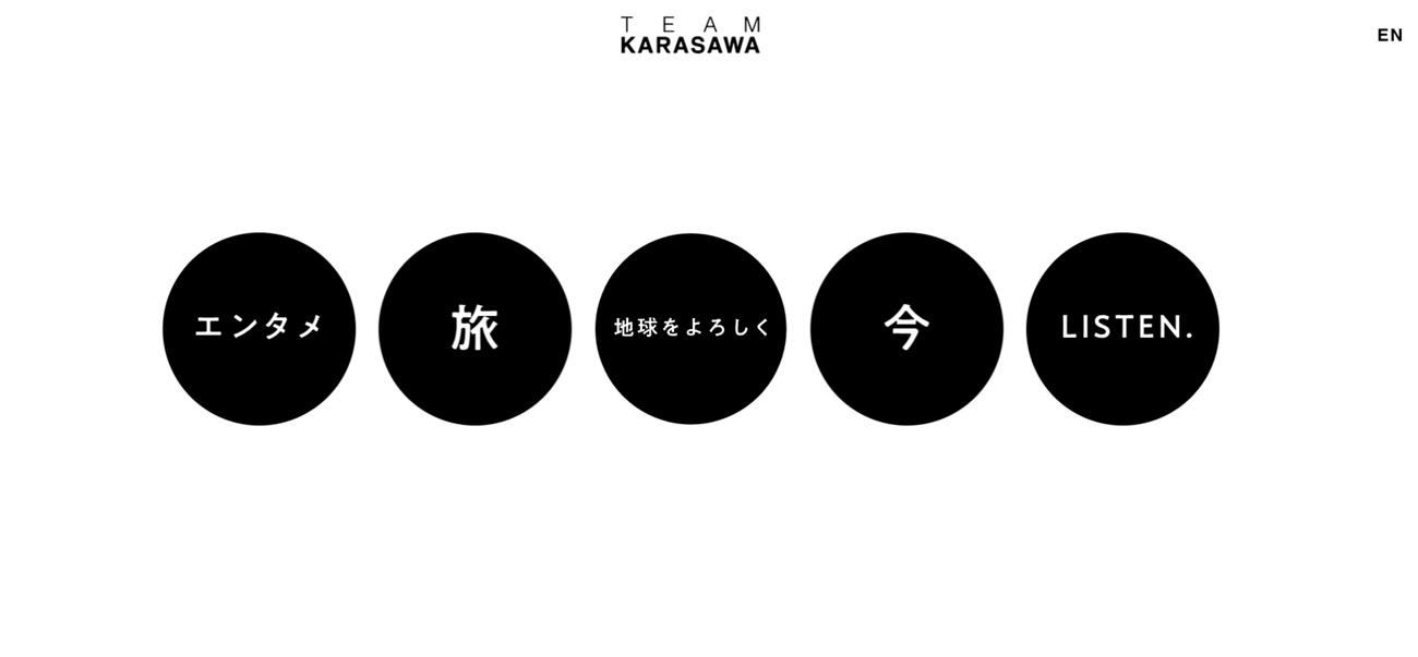TEAM KARASAWAの公式サイト