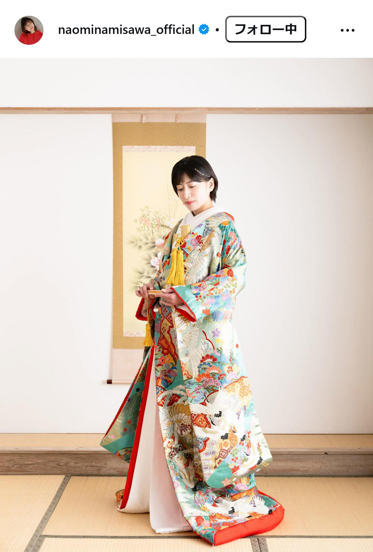 南沢奈央のインスタグラムから