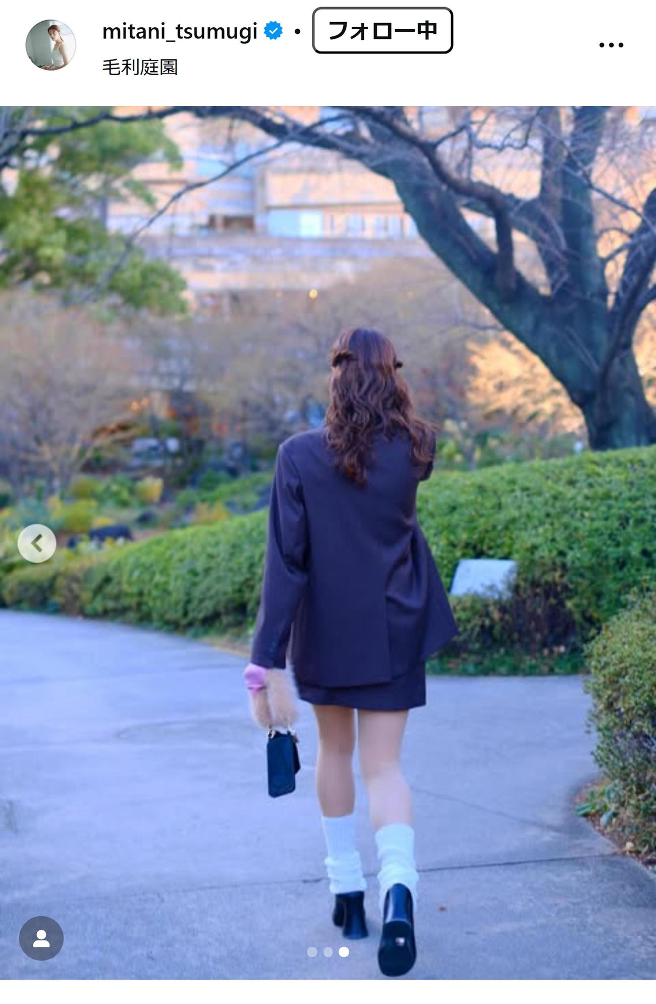 三谷紬アナのインスタグラムから