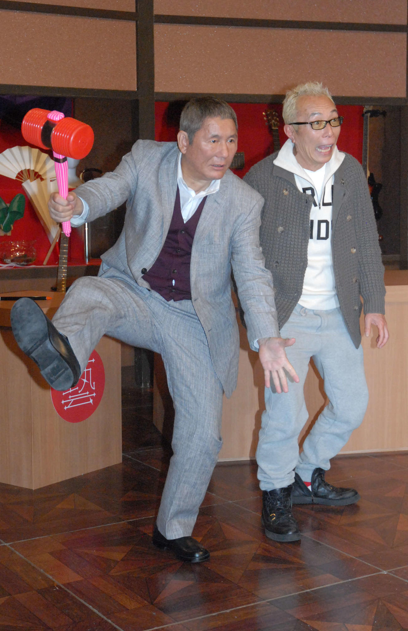 ビートたけし（左）と所ジョージ（2015年撮影）