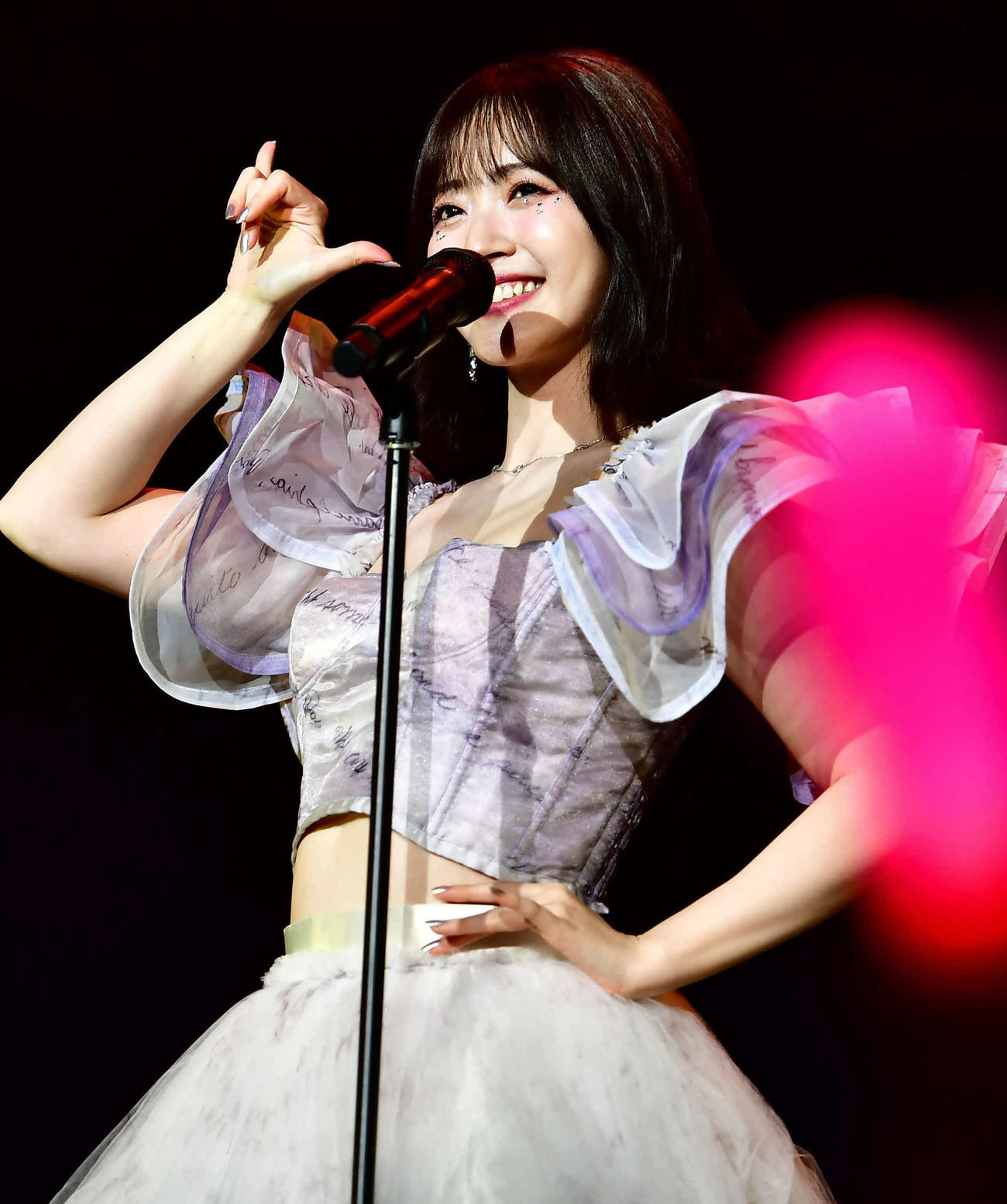 マレーシアで行われた音楽イベント「Anime Fantasia」に出演した鈴木愛理（撮影・松尾幸之介）