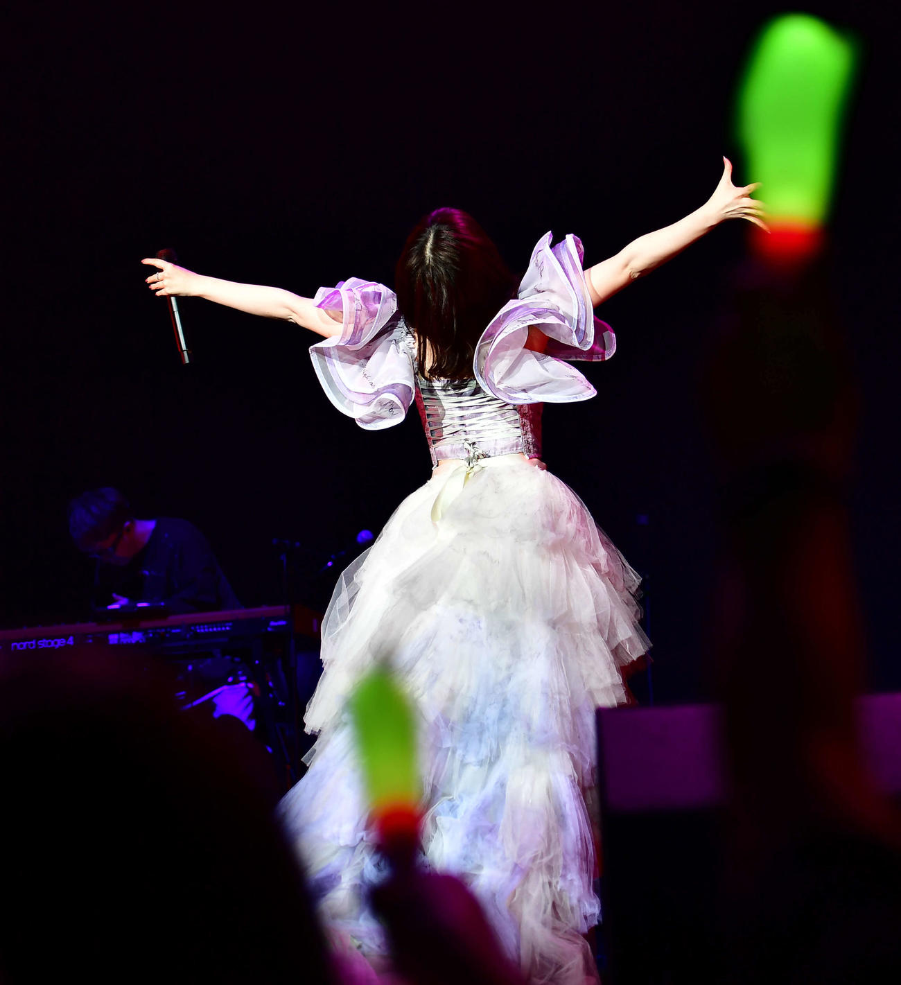 マレーシアで行われた音楽イベント「Anime Fantasia」に出演した鈴木愛理（撮影・松尾幸之介）