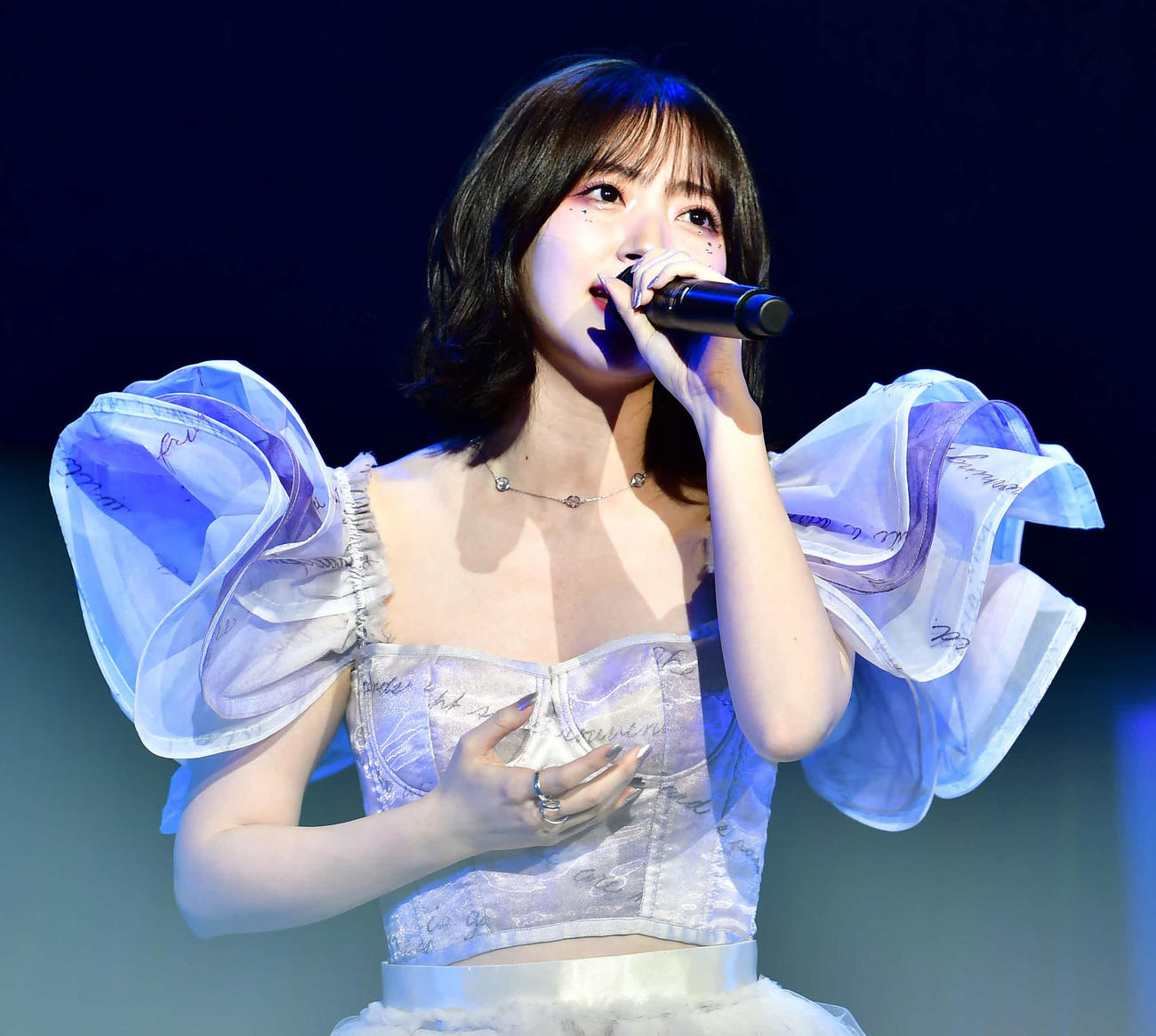 マレーシアで行われた音楽イベント「Anime Fantasia」に出演した鈴木愛理（撮影・松尾幸之介）