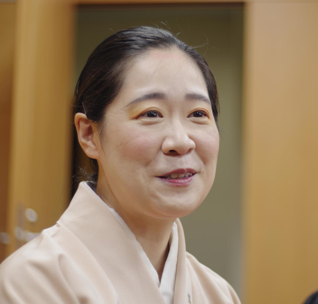 講談への思いを語る田辺いちか（撮影・中島郁夫）