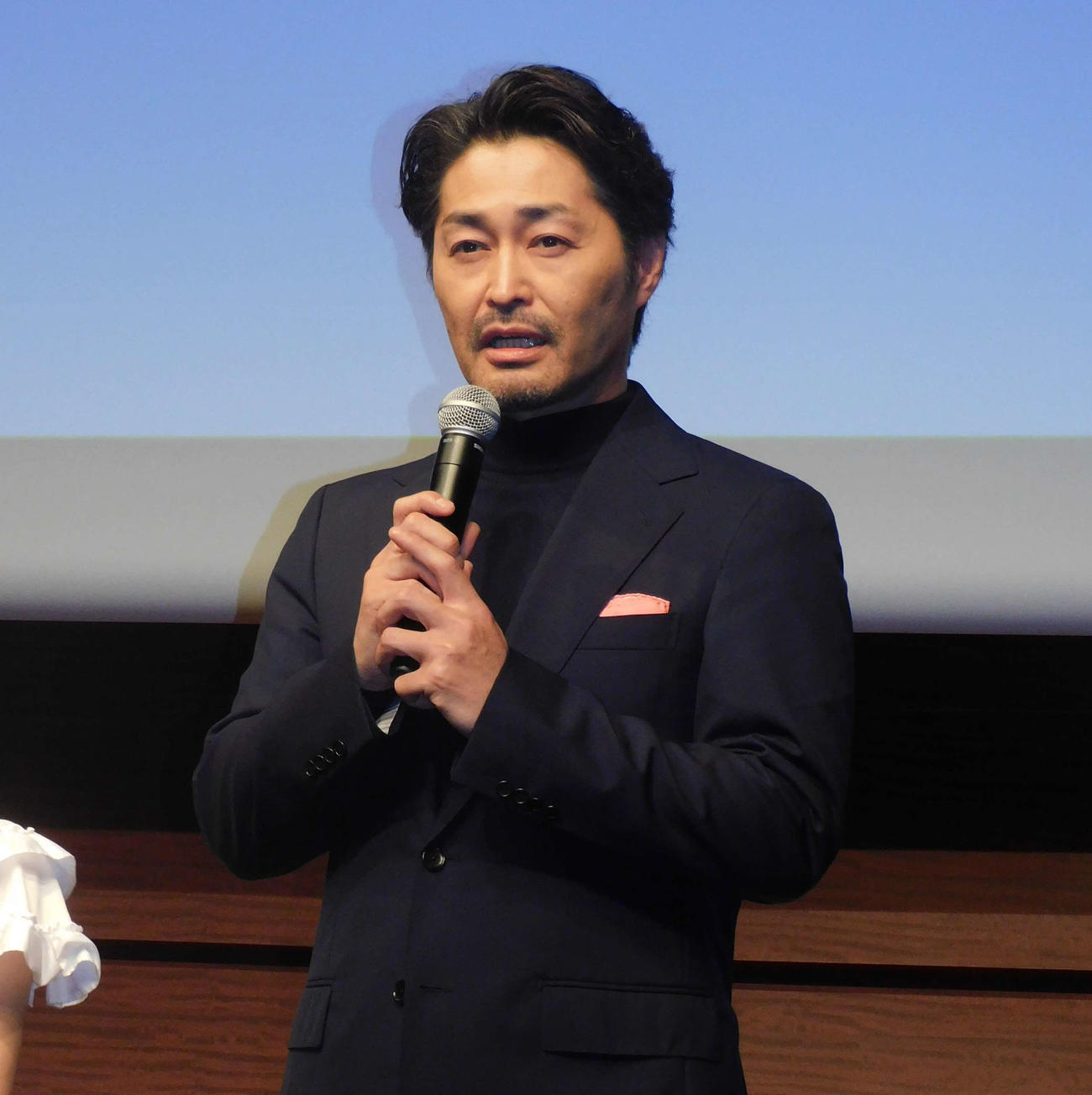 ドラマ「夫に間違いありません」制作発表に登壇した安田顕（撮影・寺本吏輝）