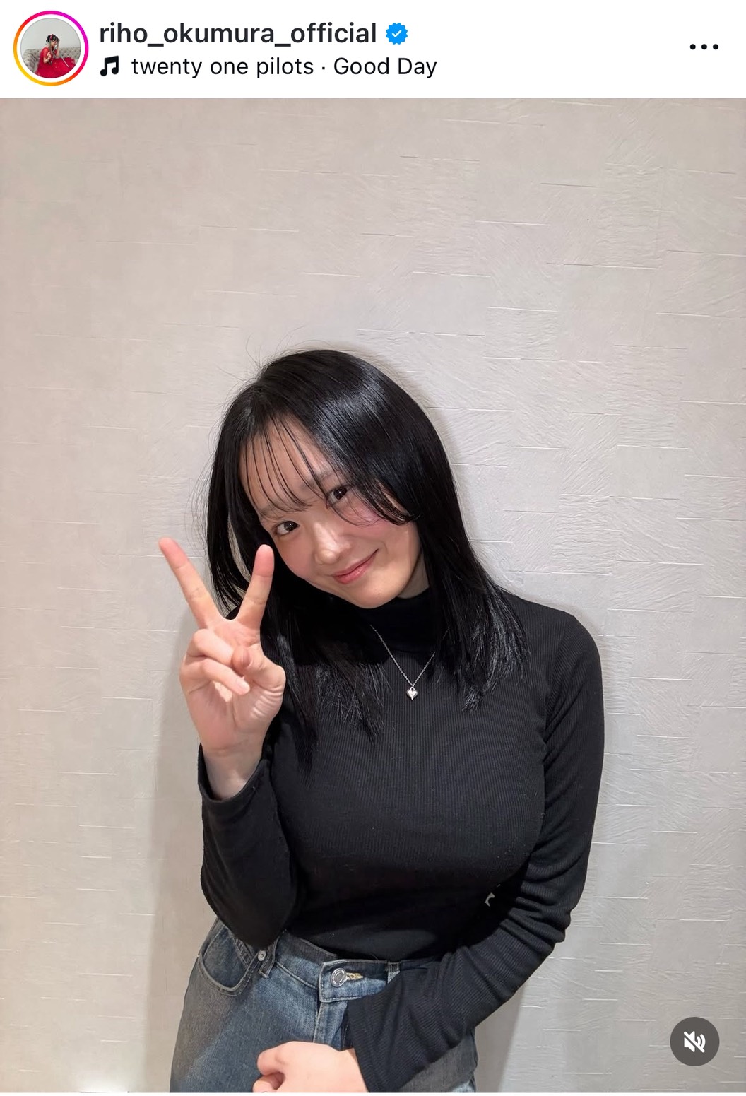 奥村梨穂のインスタグラムから
