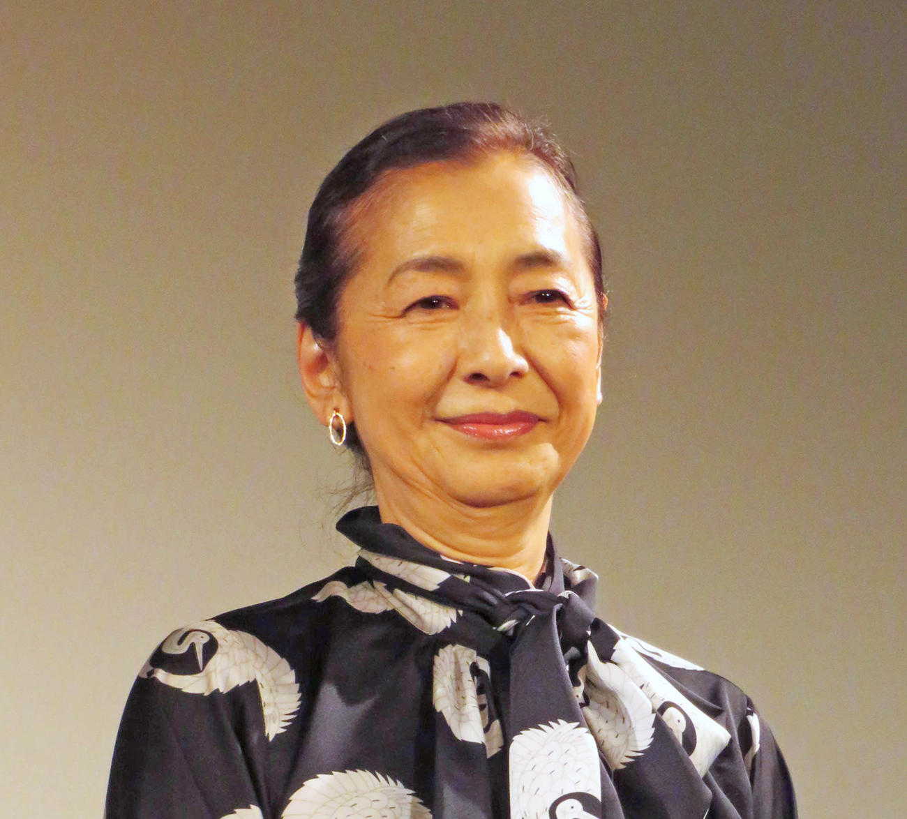 映画「安楽死特区」完成披露試写会に登壇した高橋惠子（撮影・村上幸将）