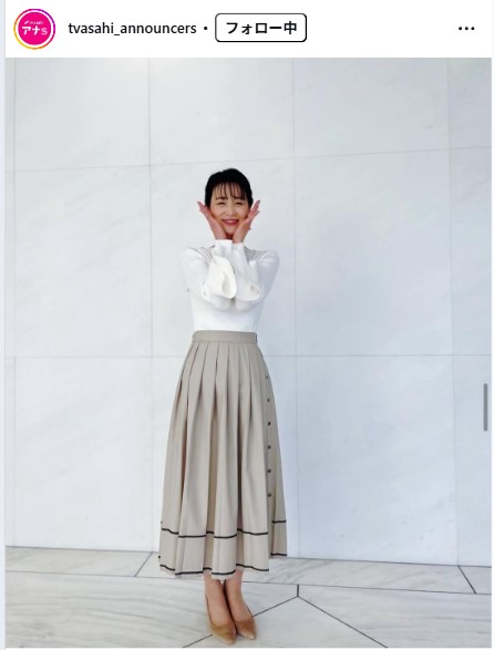テレビ朝日森葉子アナのインスタグラムから