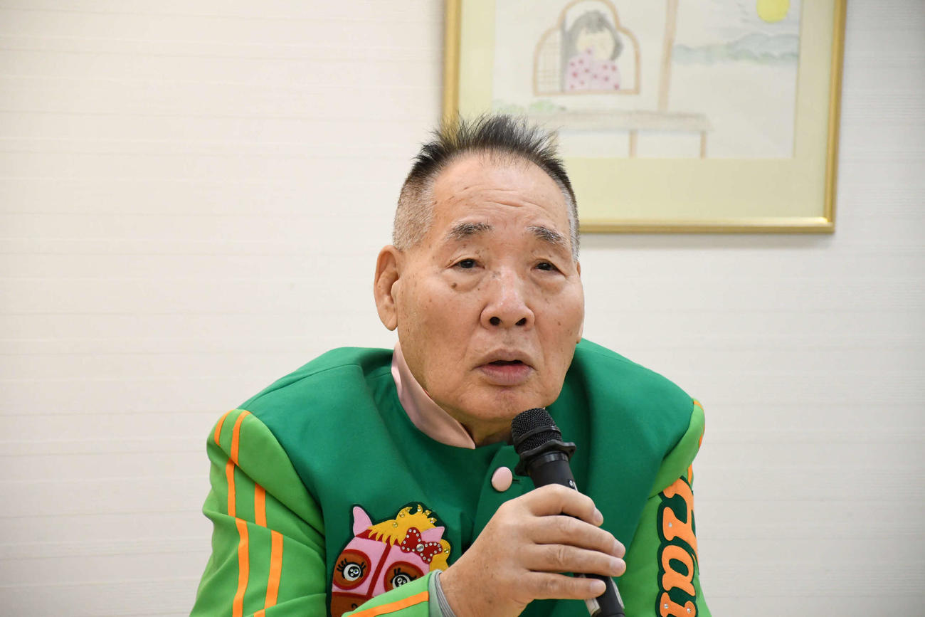金婚式間近の宮川大助（撮影・阪口孝志）
