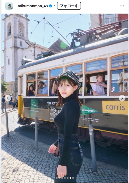 田中美久のインスタグラムから