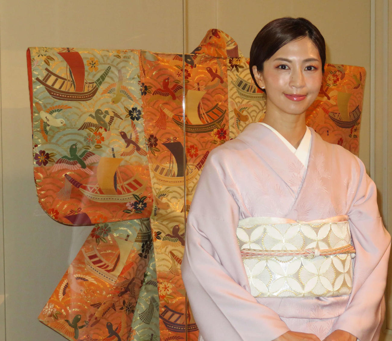 展覧会「京都十二の家」の取材会を行った安田美沙子