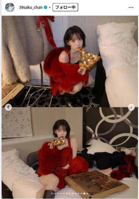 宮脇咲良のインスタグラムから