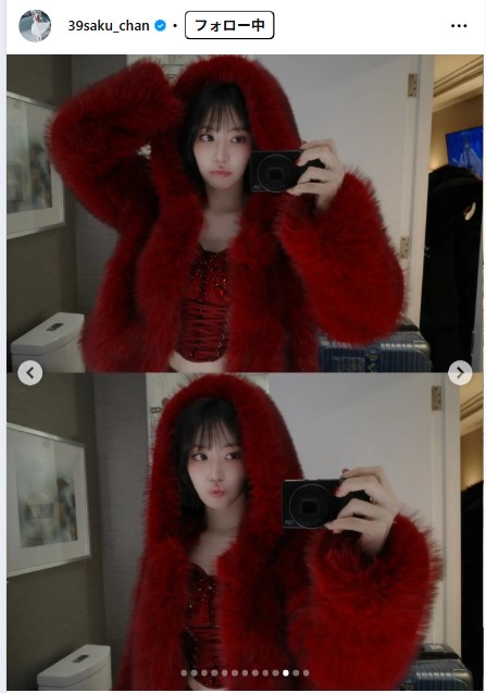 宮脇咲良のインスタグラムから