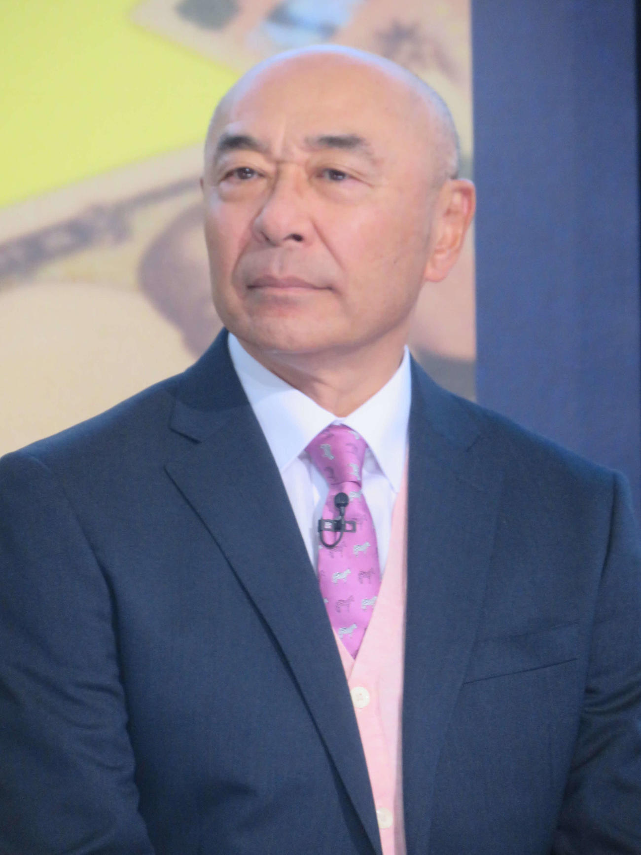 テレビ朝日ドラマ「おコメの女－国税局資料調査課・雑国室－」初回放送当日記者会見に出席した高橋克実（撮影・川田和博）
